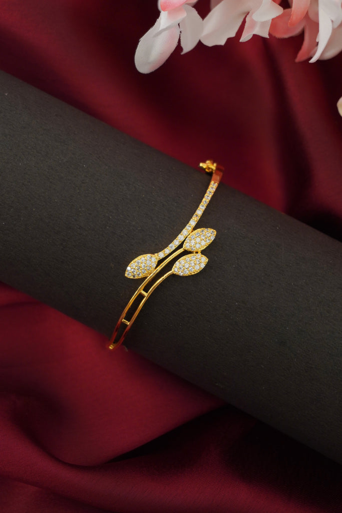 Trendy Female Gold Color Filled bracelet Zircon Wedding bracelets For women  Fashion Bangle Jewerly