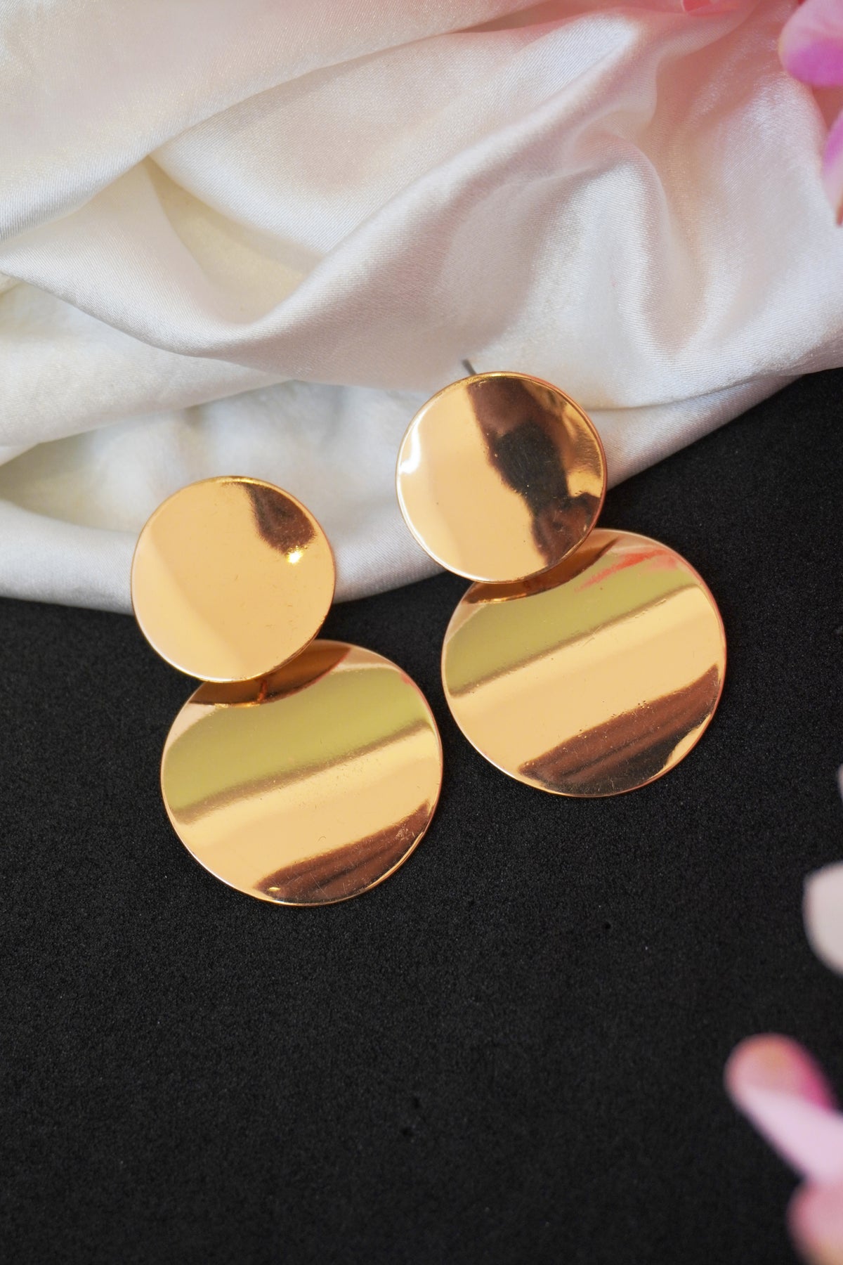 Gold Plated Drop Earrings by Niscka - Gold Plated Fashion Earring