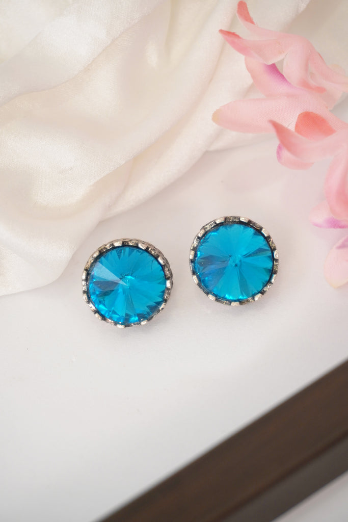 Blue Vintage Stud Fashion Earrings - Fashion earrings for women