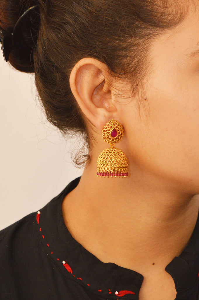 Jhumki Gold Plated Earring