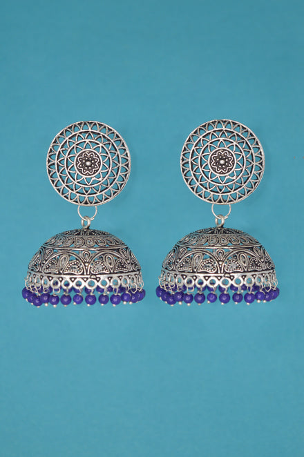 Brass Material Silver Look Alike Oxidized Dangler Earrings at Rs 249/pair  in Jaipur