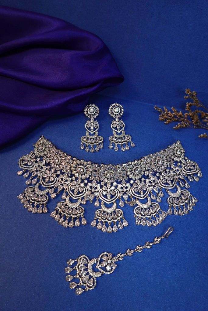 Maharani Haar - AD Necklace Set 