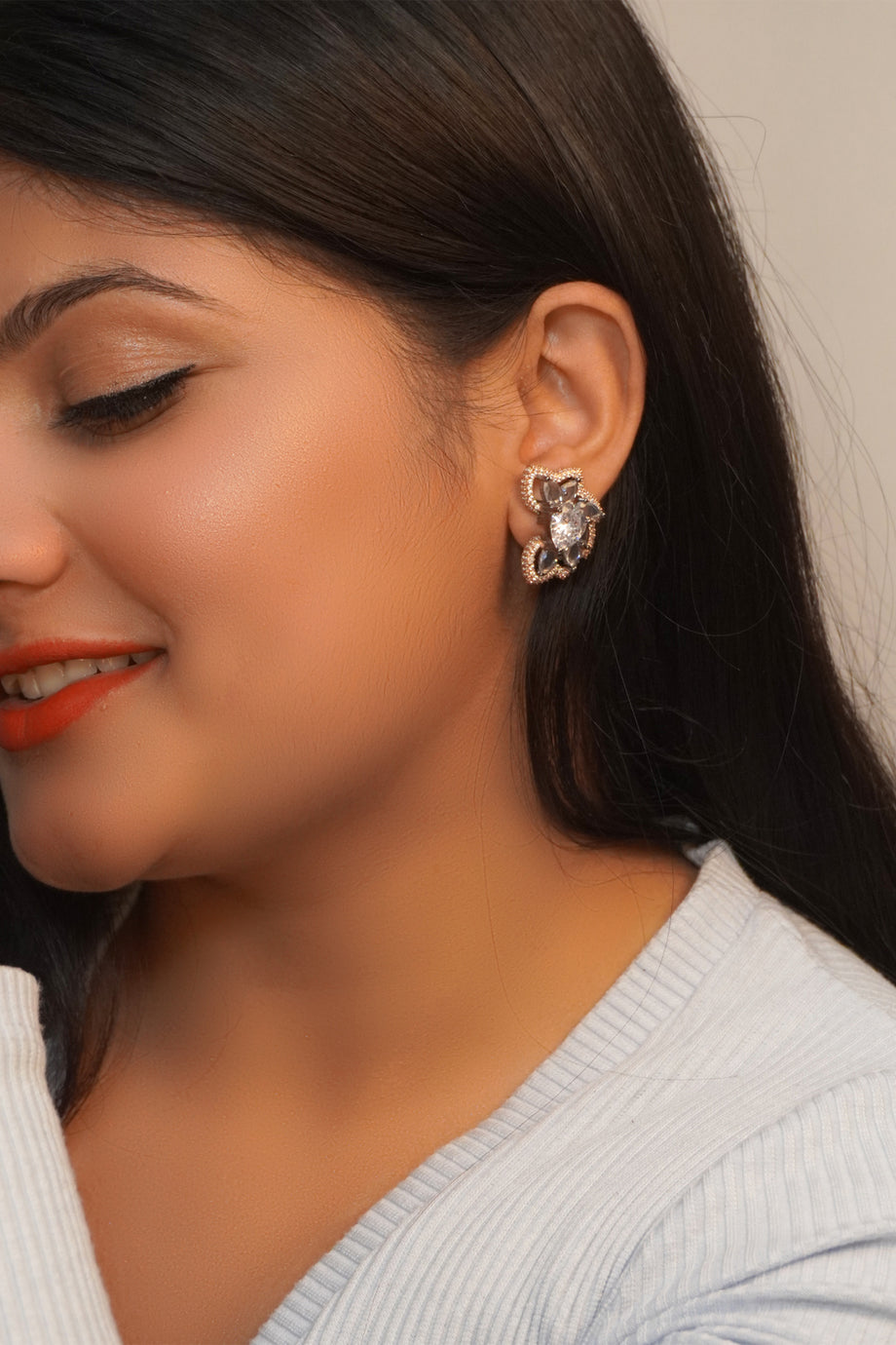 Buy Indian Petals Stylish Feather Tassel Design Fashion Gold Earrings with  Drops and Chains for Girls Women, Artificial Fashion Dangler Earrings  Jhumka Online at Best Prices in India - JioMart.