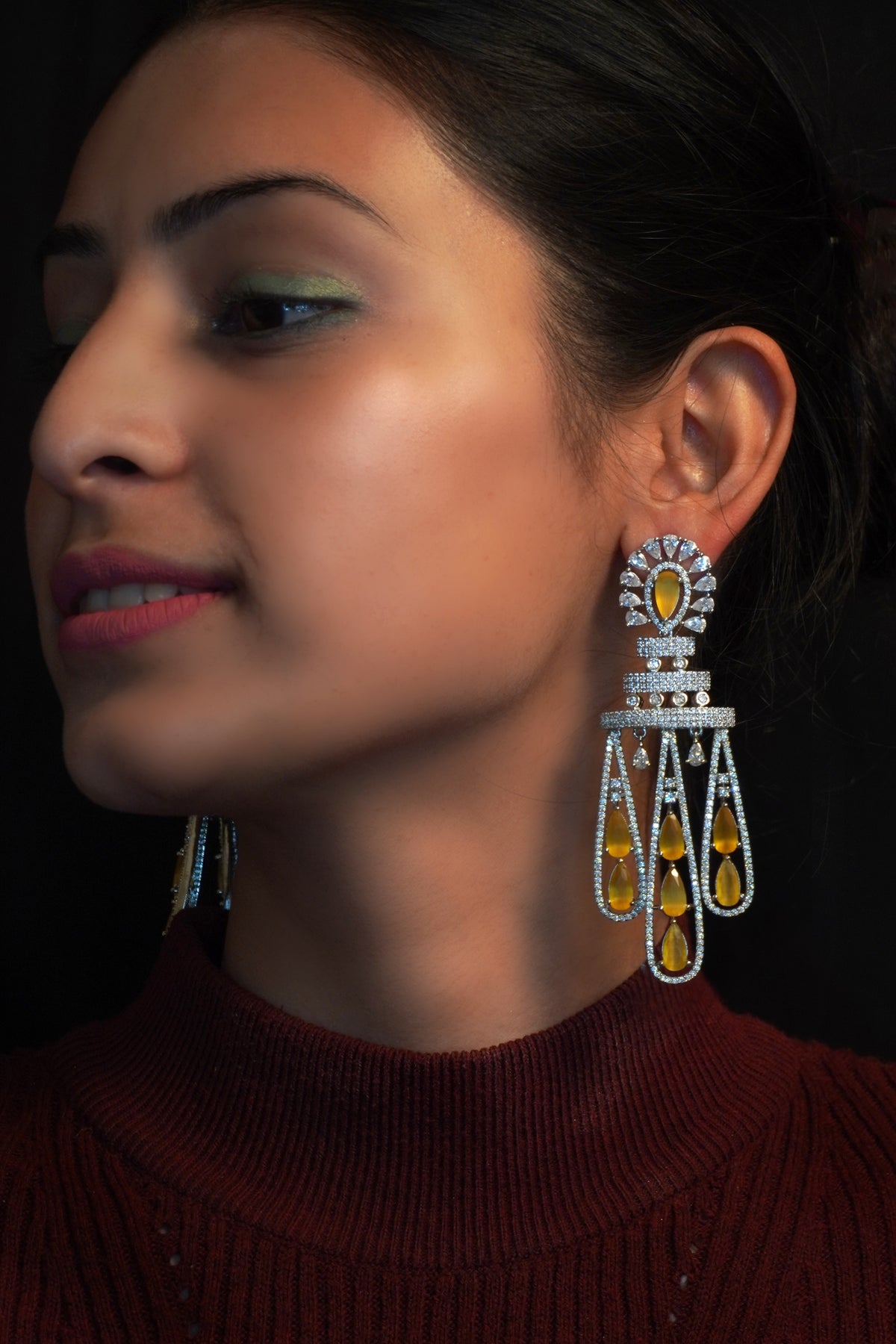 American Diamond Earrings - dangling earrings