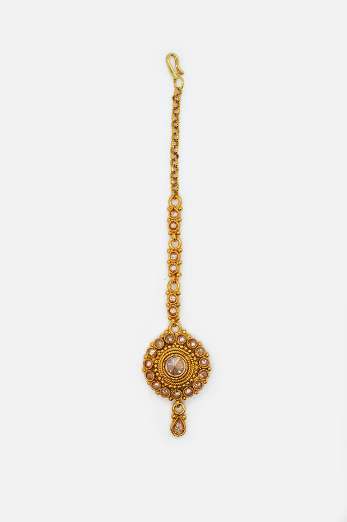 24k Gold Plated Handcrafted Maangtikka - Buy Tikka Jewellery online in India - Buy Maang Tikka Products Online in India