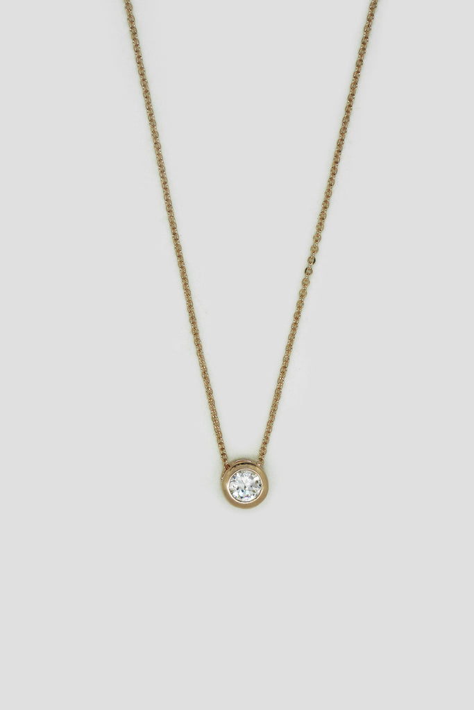 Single Stone Pendant with Gold Plated Chain - Chains for Women - Buy Chains Designs Online in India