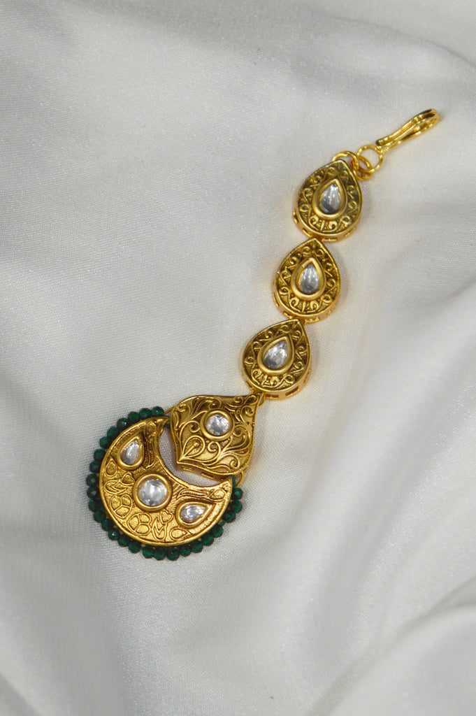 Handcrafted Gold Plated Maang Tikka  for Women - Buy Latest Maang Tikka Designs Online