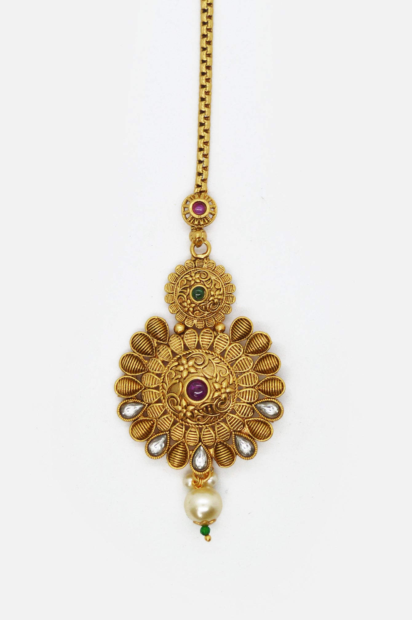 Bridal Gold Mangtika Mang Ka Tika Ka Design Wedding Gold Mangtika