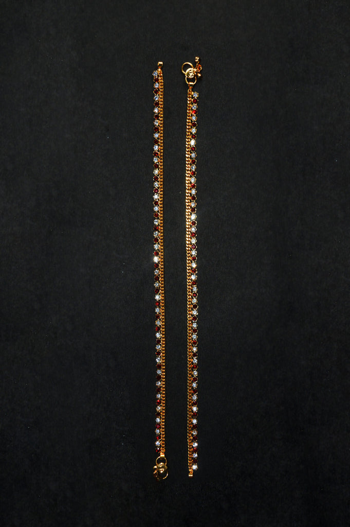 Gold Plated Anklet Fancy Payal