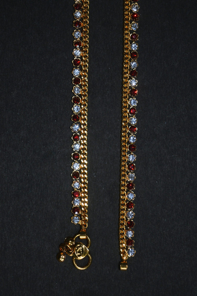 Gold Plated Anklet Payal Online - New Fancy Payal Design