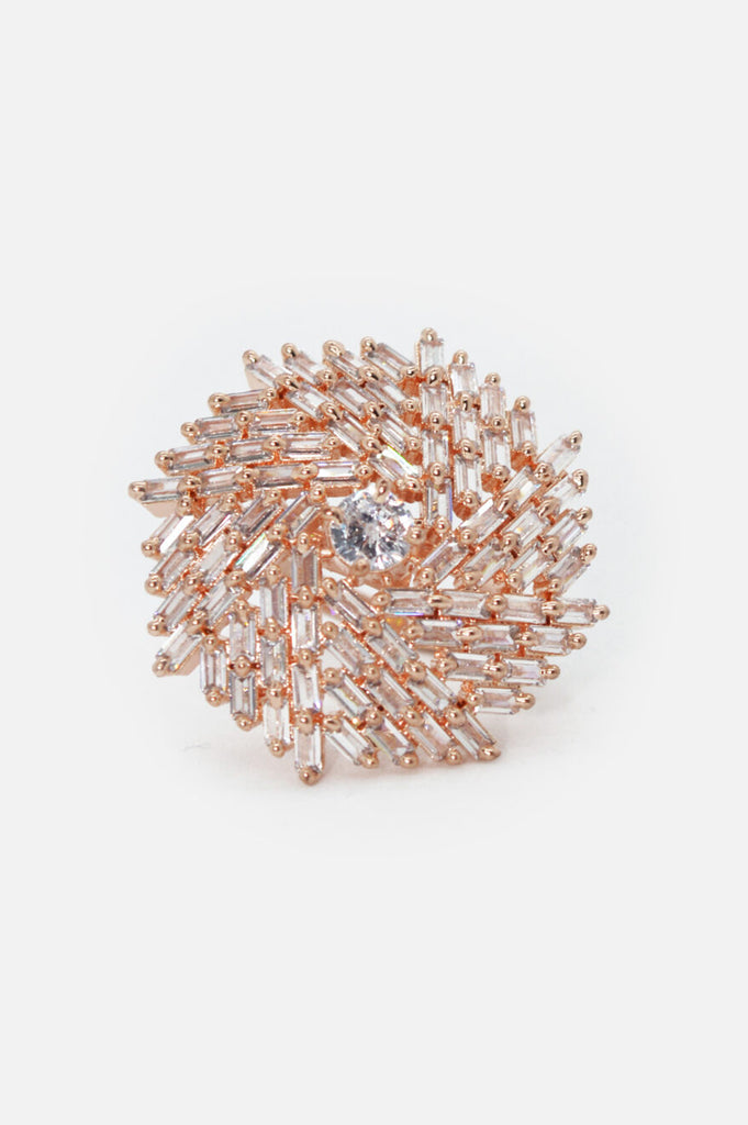 Stunning American Diamond Gold Plated Handcrafted Ring Online
