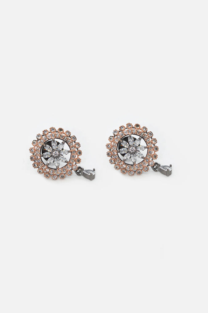 Fancy AD Stones Studded American Diamond Earrings