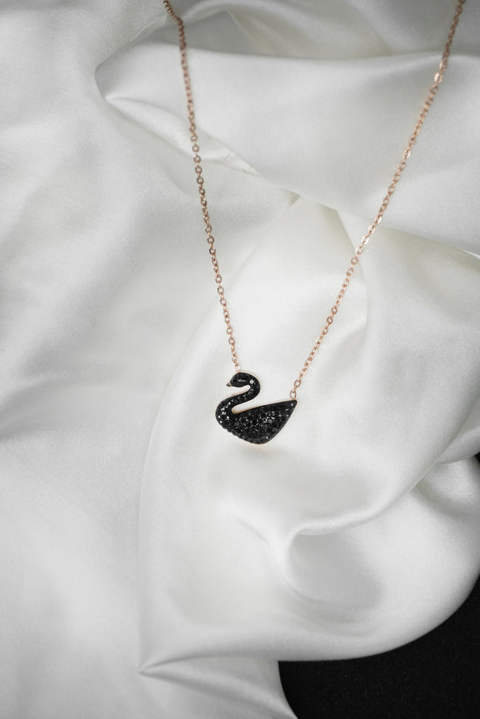 Designer Black Swan Pendant - Buy Chains Designs Online in India