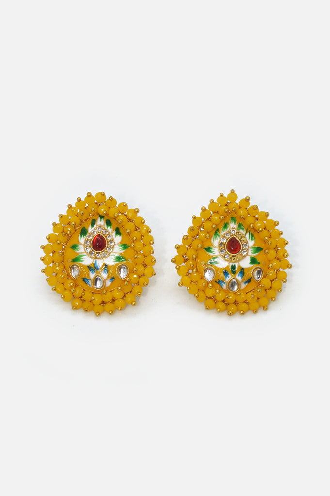 Handcrafted Kundan Bead Bumblebee Earrings for Women - Buy Earring for Women & Girls Online in India