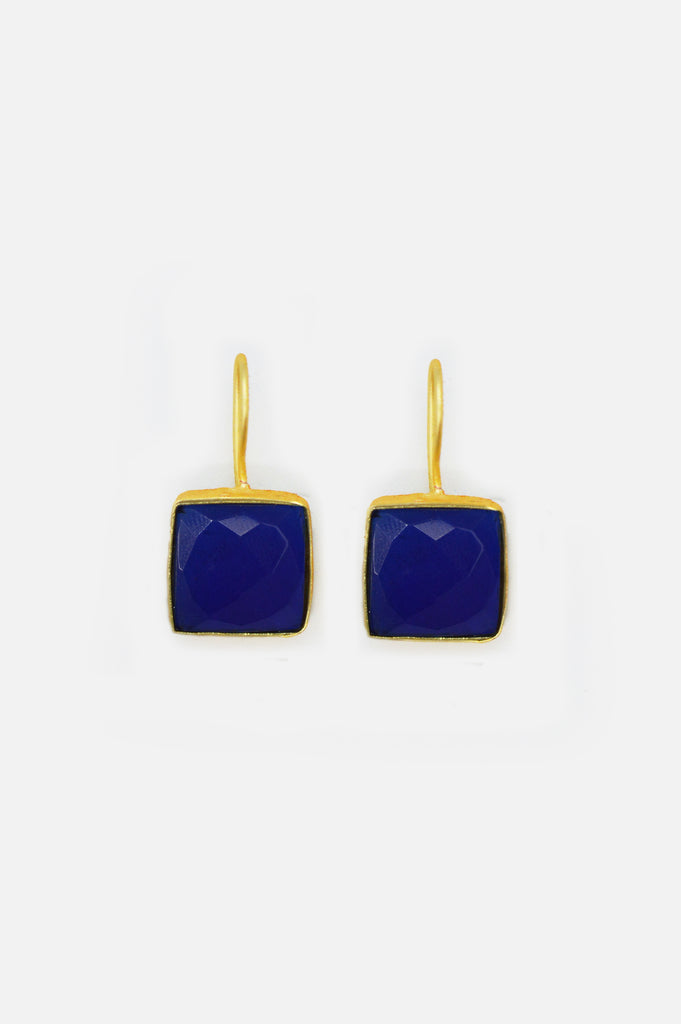 Midnight Blue Danglers Earrings Online - Niscka