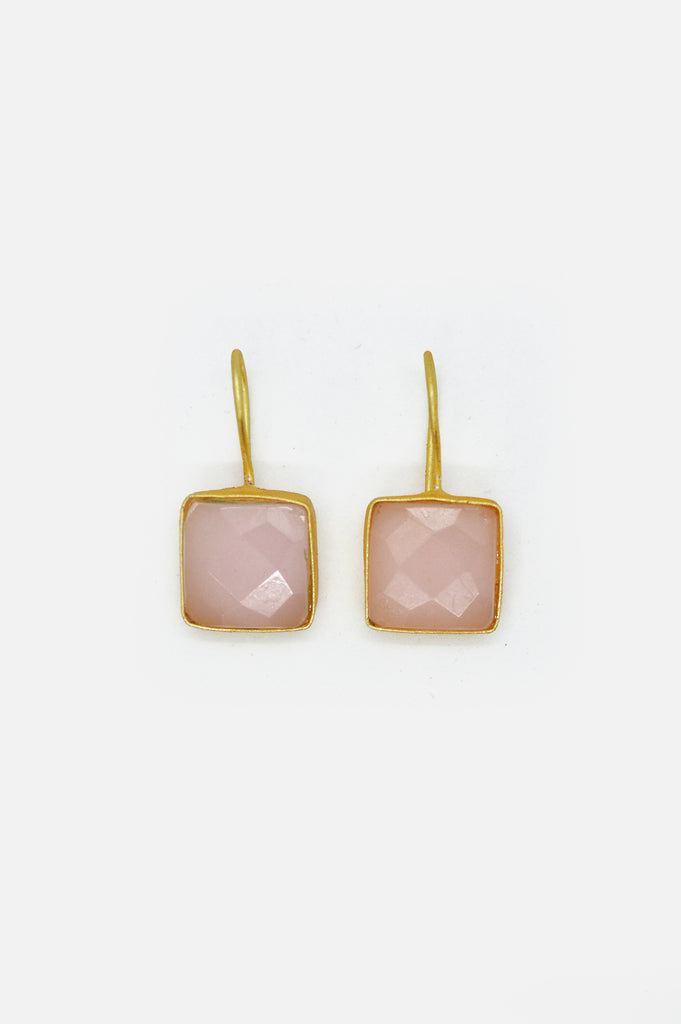 Mauvelous Pink Danglers Earrings - Niscka