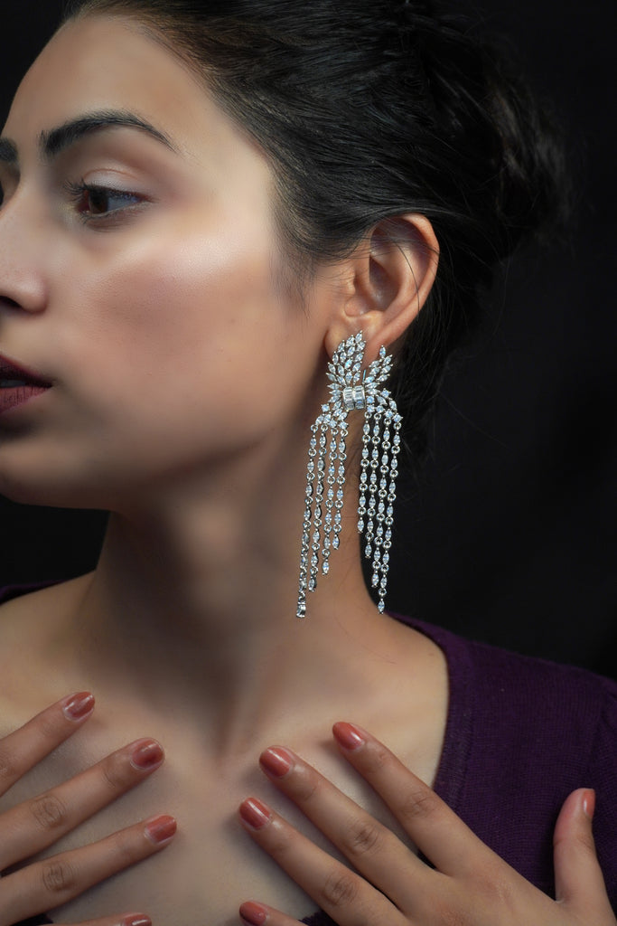 American Diamond Earrings - Diamond Earrings for Women