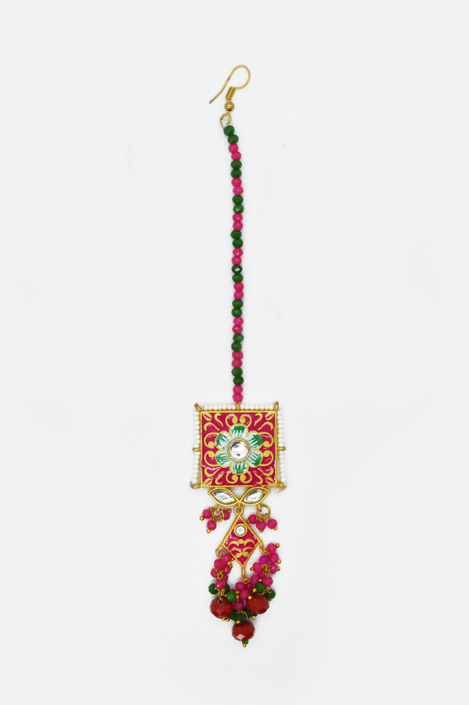 Combo Jewellery Set with Kundan and Meenakari Artistry for Women 