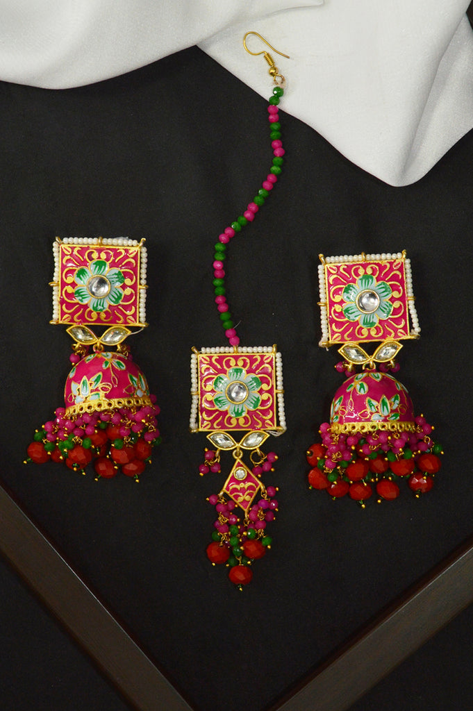 Combo Jewellery Set with Kundan and Meenakari Artistry