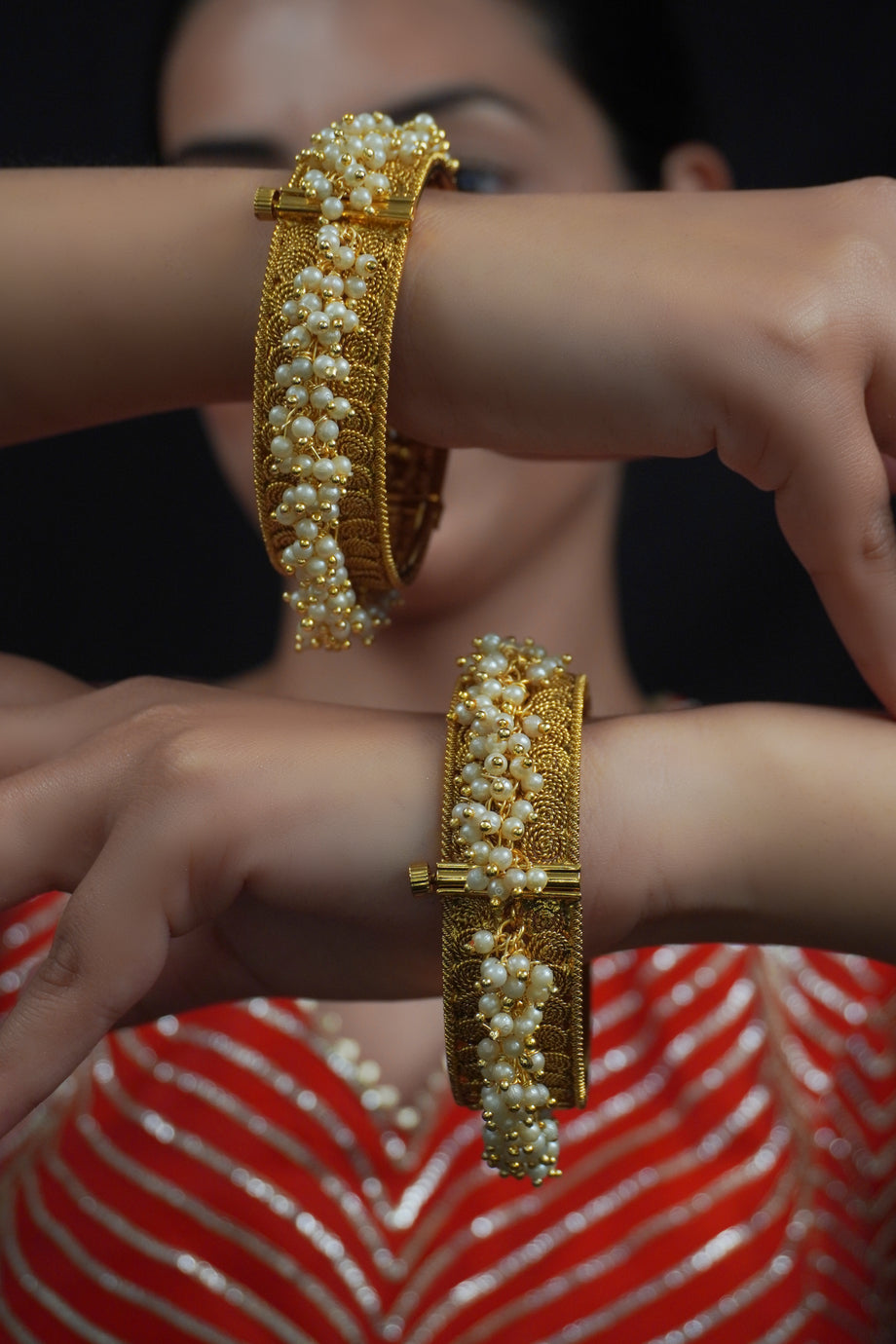 22k yellow gold handmade fabulous plain round bangle bracelet kada  certified hallmarked jewelry for girls womens  TRIBAL ORNAMENTS