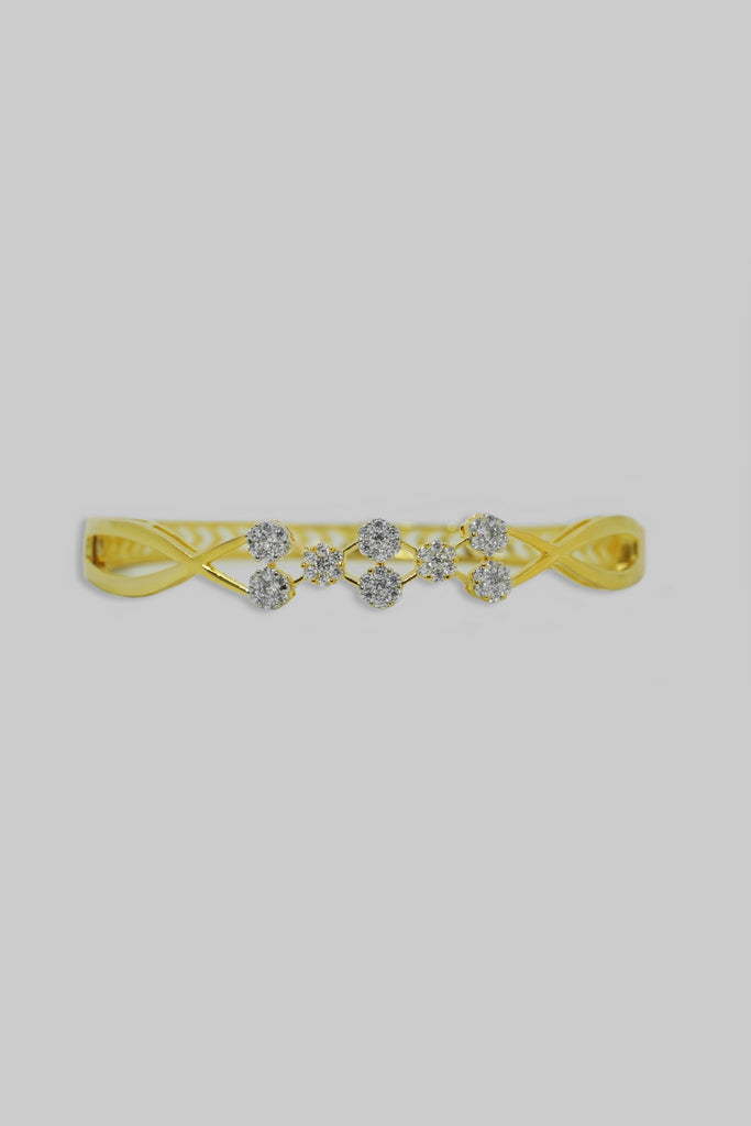 American Diamond Gold Bracelet