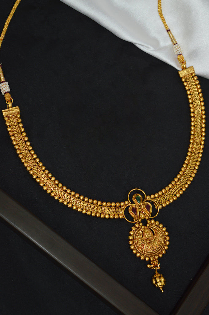Traditional 18k Gold Plated Necklace for Women - Necklace Sets Online