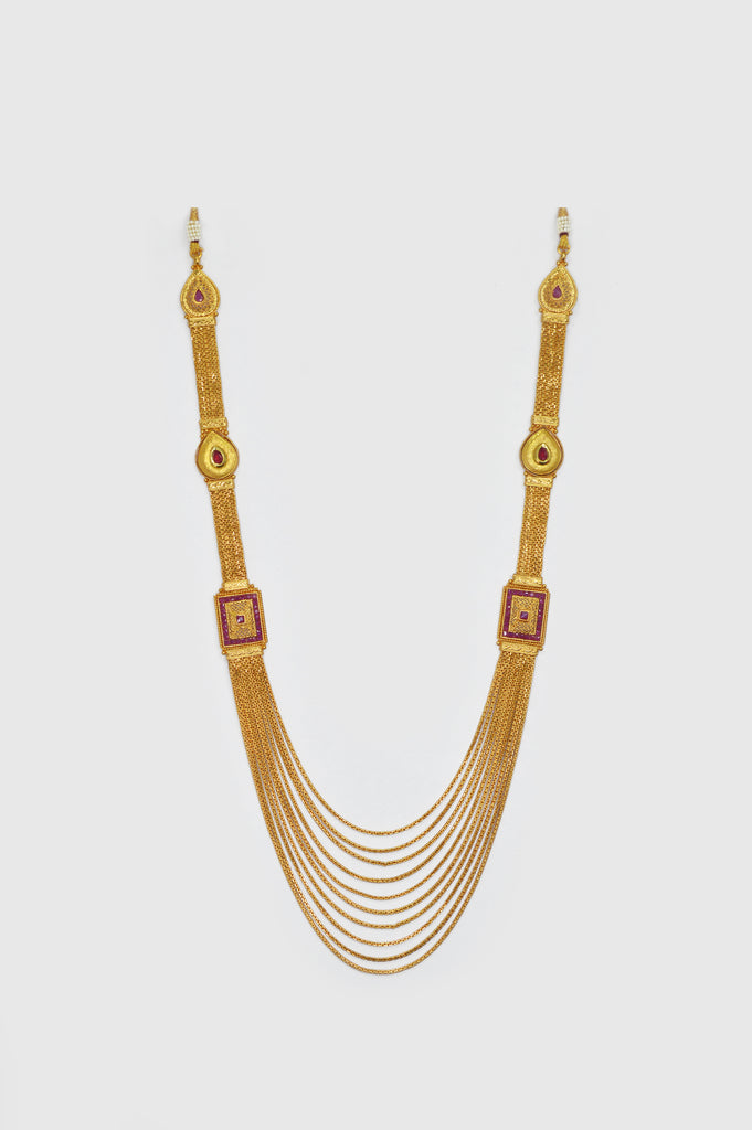 22k Gold Plated Traditional Necklace - Niscka