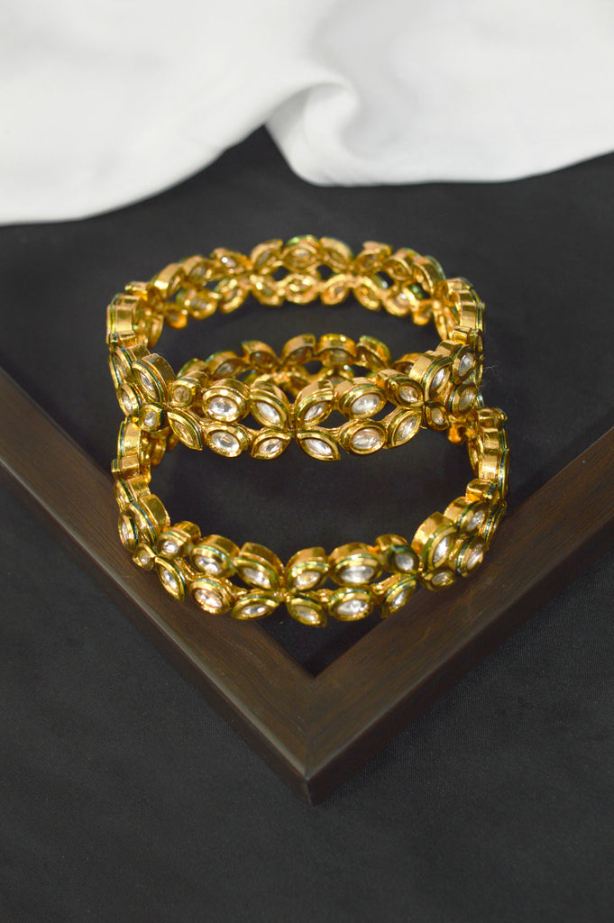 Stunning Gold Plated 24K Handcrafted Bangles - Bridal Bangles & Bracelets for Women