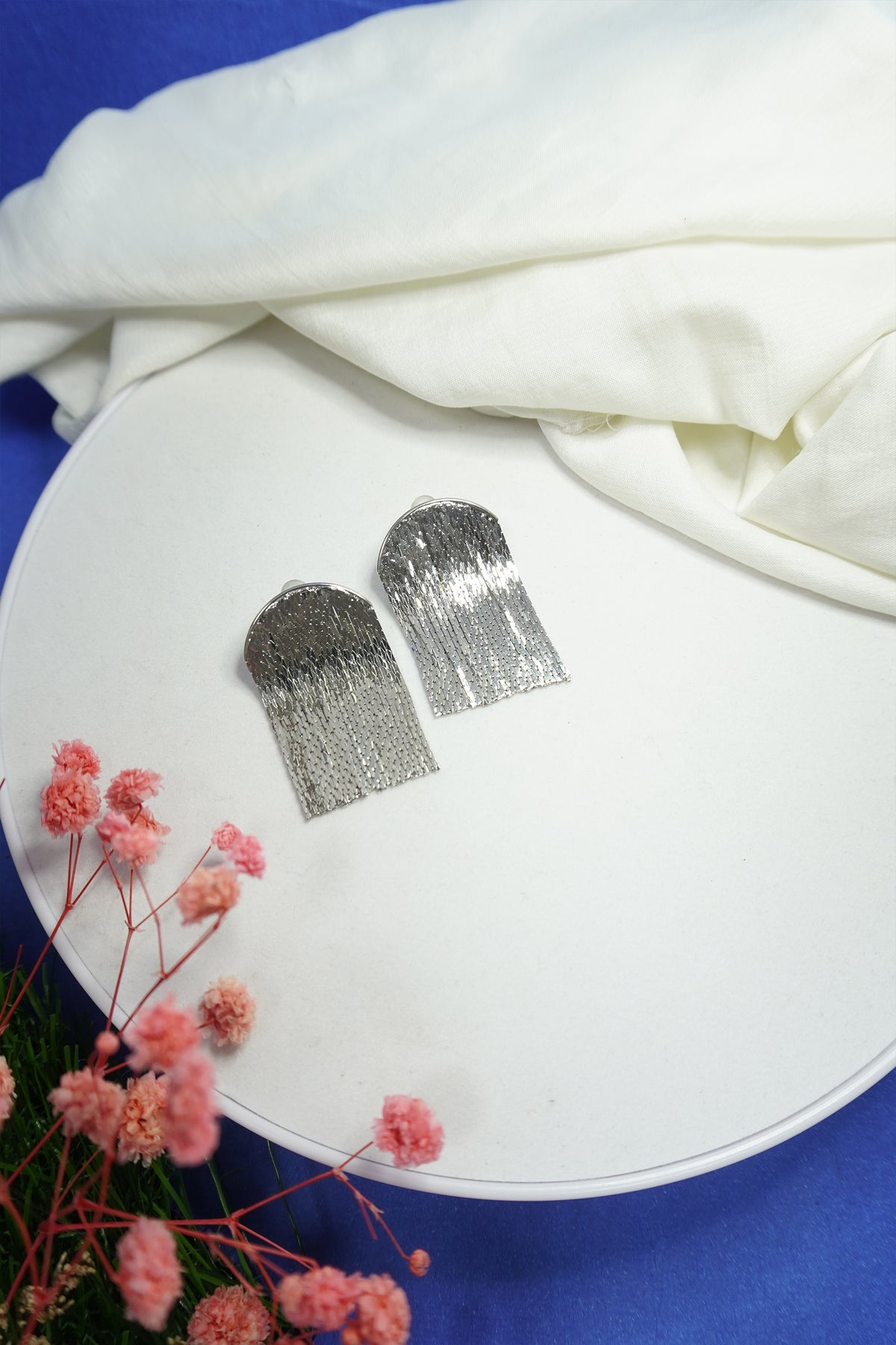 Silver Chain Earring for Women-Girls