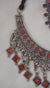 Red Boho Afghani Oxidized Necklace Set - Necklaces for women