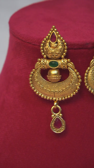 Traditional Gold Earrings Designs - Drop Earrings Design