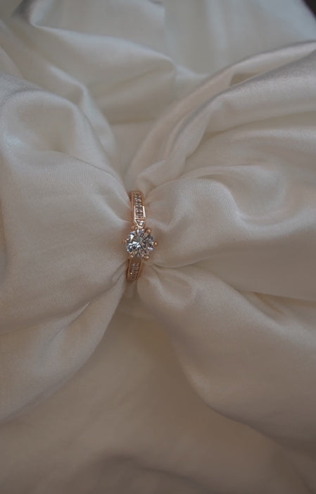 Stardust Solitaire American Diamond Ring - ‎Fancy Earrings
