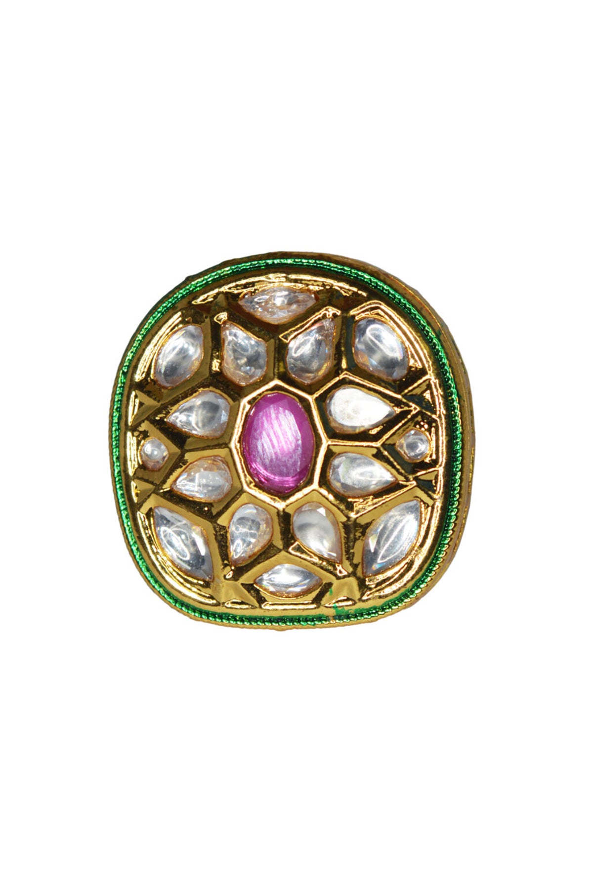 Traditional Gold Plated Handcrafted Ring - Finger Ring